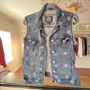 Rock the Republic jeans vest like new
